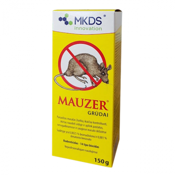 MAUZER GRŪDAI GRAUŽIKAMS RATICIDAS 150 G