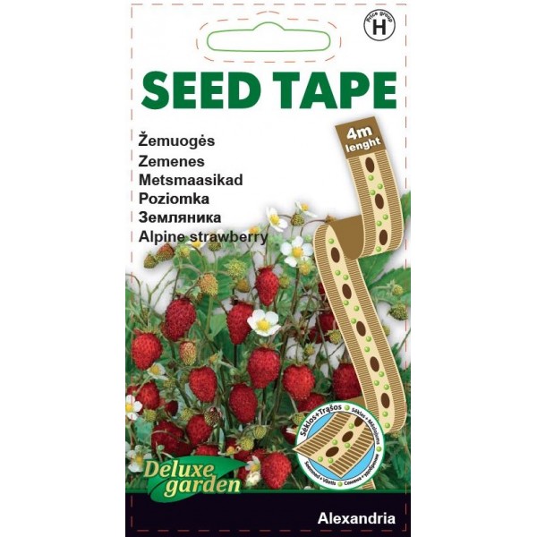 ALPINE STRAWBERRY ALEXANDRIA 4m SEED TAPE